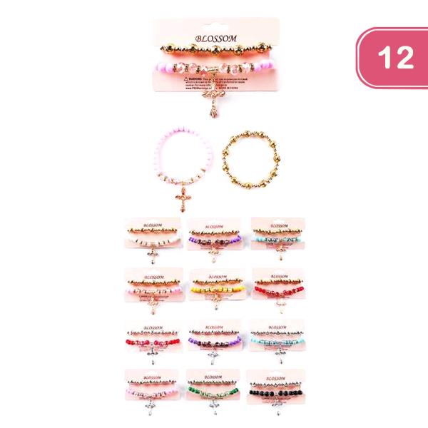 Cross Bead Bracelet (12 Units)