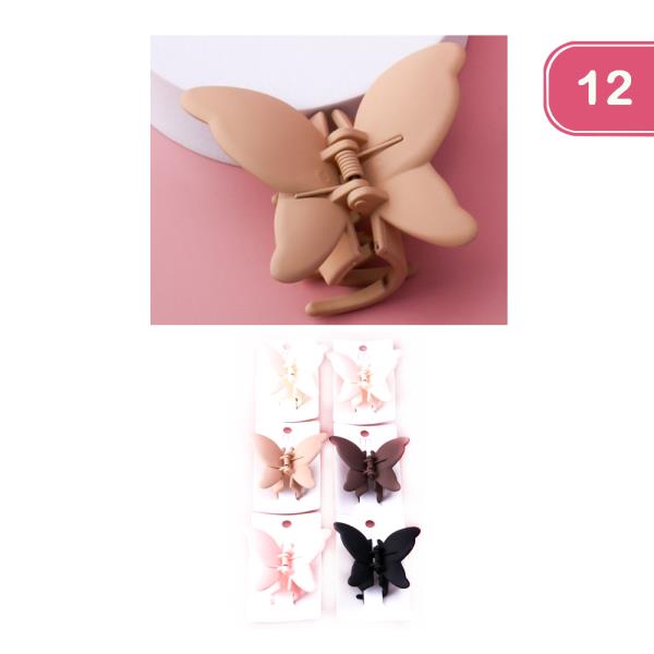 Matte Butterfly Claw Clip (12 Units)