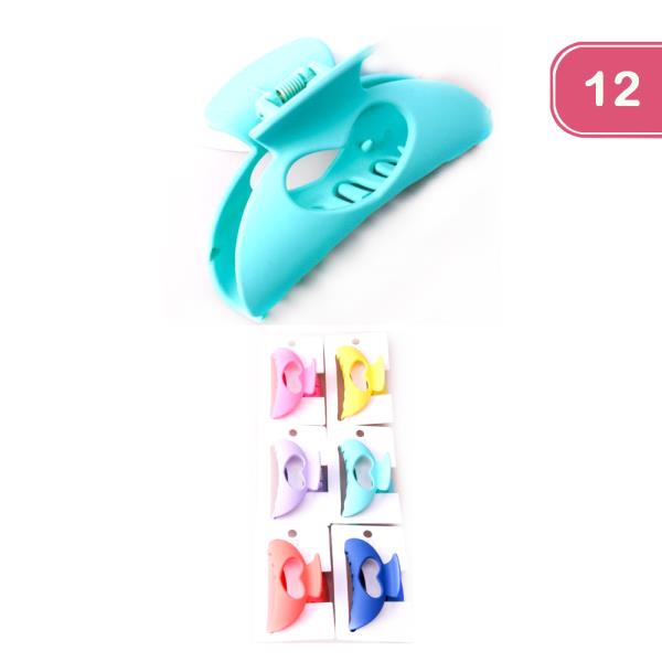 Heart Cutout Claw Clip (12 Units)