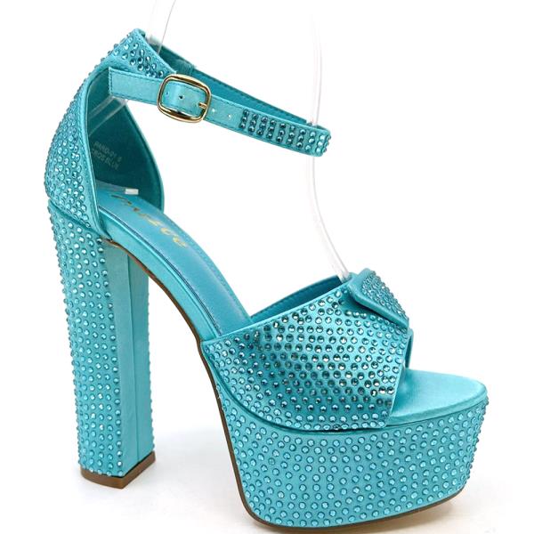 RHINESTONE HIGH PLATFORM 12 PAIRS