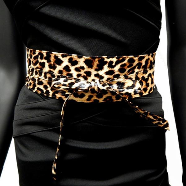 LEOPARD WRAP BELT