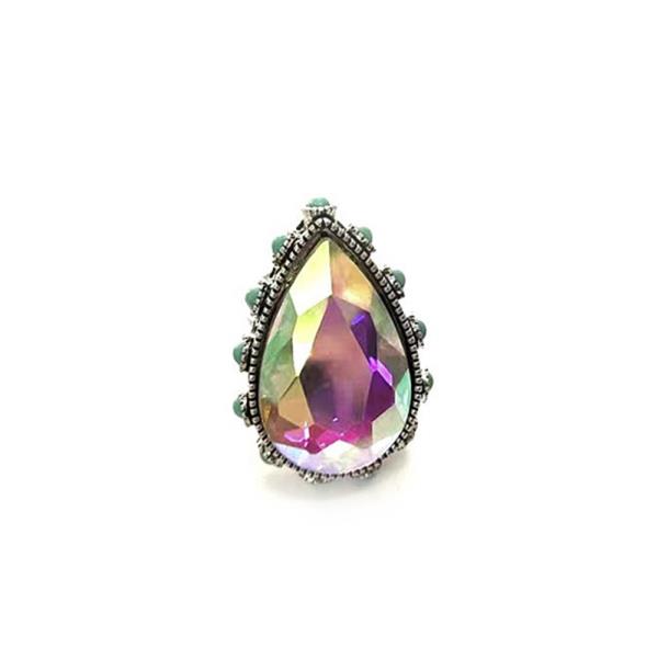 Teardrop Crystal Ring
