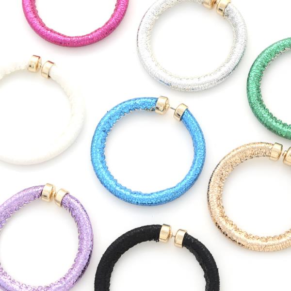 Metallic Wrap Hoop Earring