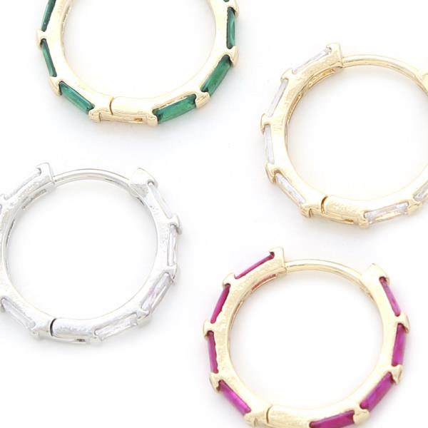 Crystal Huggie Earring