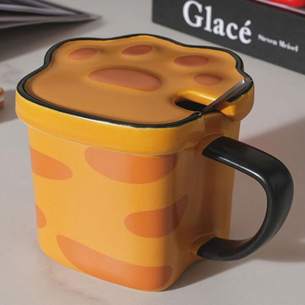 Cheese Mug Cup With Paw Cover