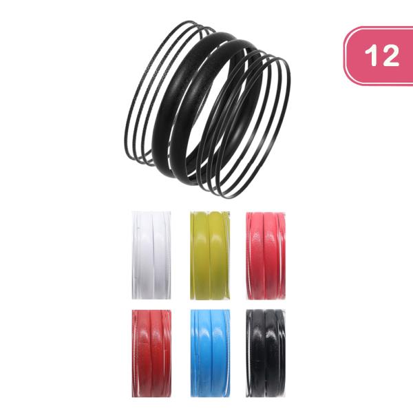 Colored Bangle Bracelet (12 Units)