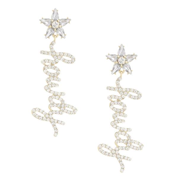 Howdy Howdy Star Crystal Dangle Earring