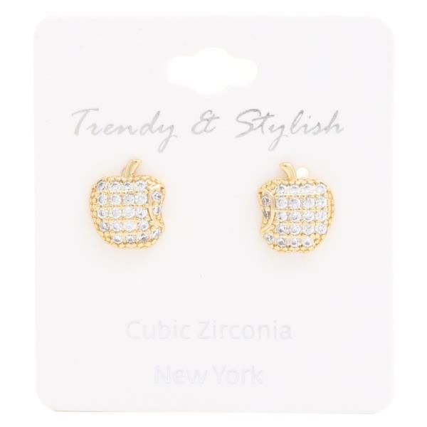 Apple Crystal Earring