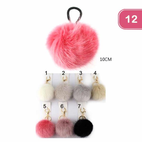 Pompom Hair Tie (12 Units)