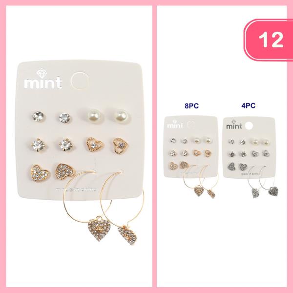 6PC Set Stud Earring (12 Units)