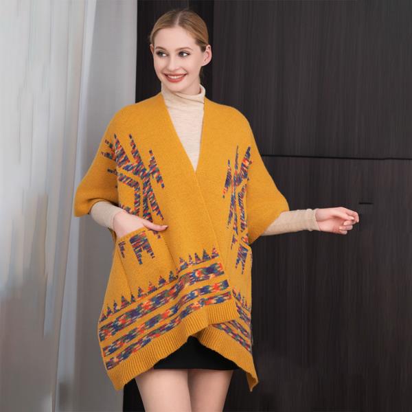 Aztec Pattern Cardigan with Pocket