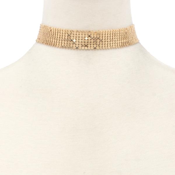 Soft Metal Choker Necklace