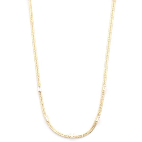 SODAJO Crystal Metal Necklace