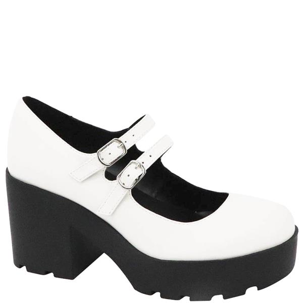 PLAIN BUCKLE THICK HEEL 12 PAIRS
