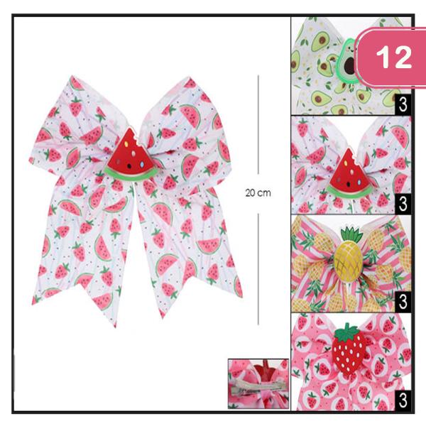 Fruit Hair Bow (12 Units)