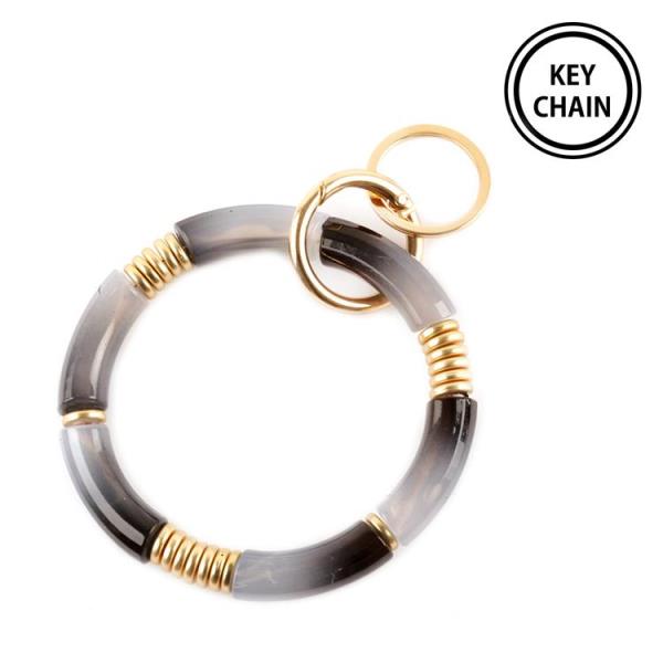 ACETATEPIPE ROUND SHAPE KEY CHAIN