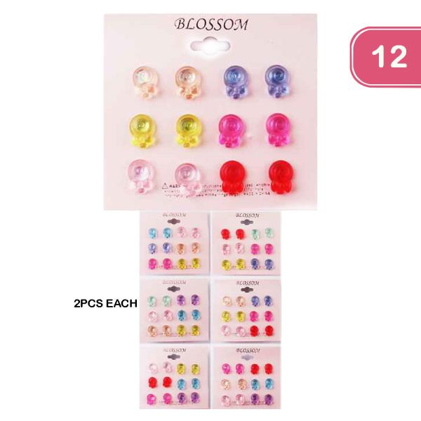Lollipop Stud Earring (12 Units)