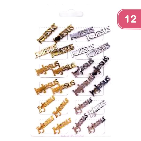 I Love Jesus Stud Earring (12 Units)
