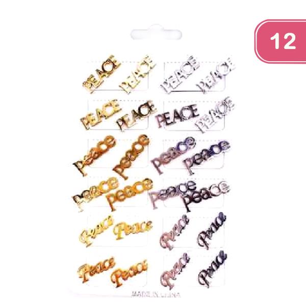 Peace Stud Earring (12 Units)