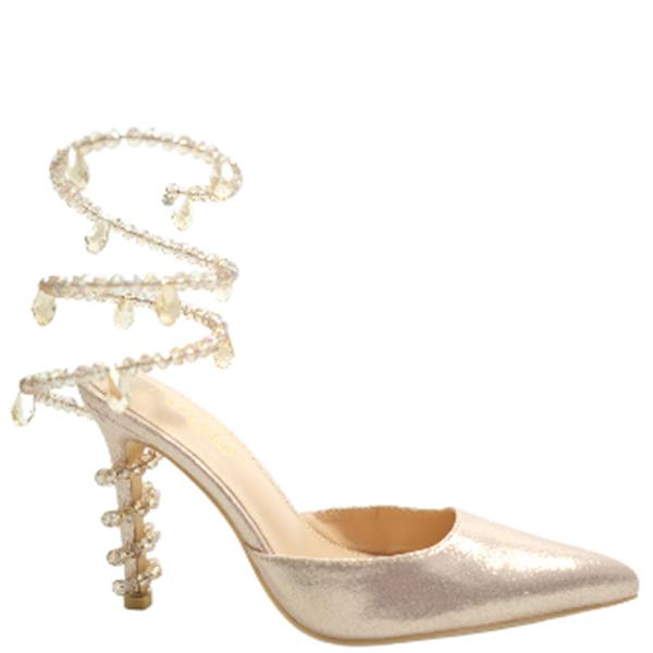 ELEGANT CRYSTAL SLIDE POINTY HEEL 12 PAIRS