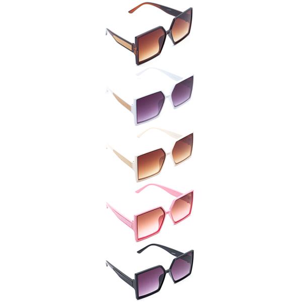 Side Grip Design Square Sunglasses 1DZ