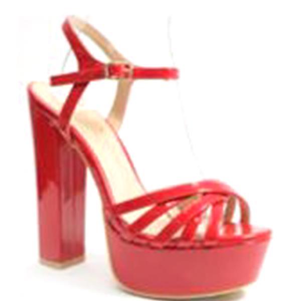 PLATFORM OPEN TOE THICK HEEL