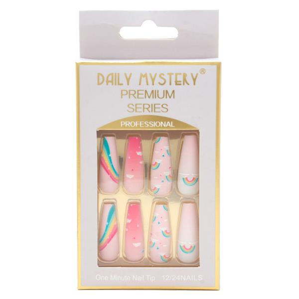 Rainbow Pattern Nail Tips