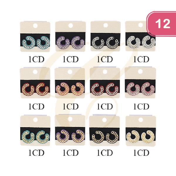 Stud Chain Earring (12 Units)