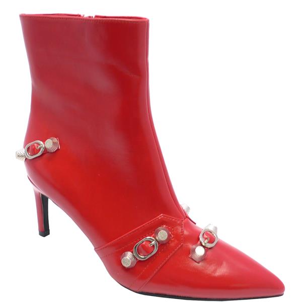 POINTY BUCKLE DETAILED BOOTIE 12 PAIRS