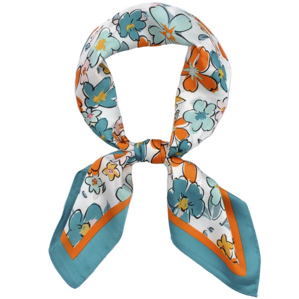 Multi Pattern Silky Neck Scarf