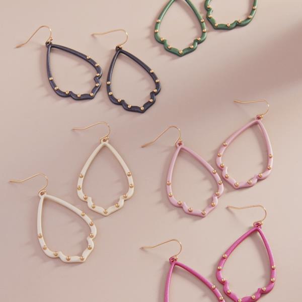Matte Color Dangle Earring