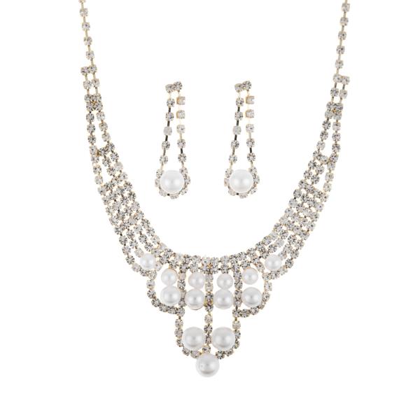 Loop Pearl Set Necklace and Earring