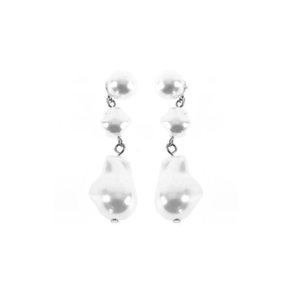 1 Round 2 Baroque Pearl Earring