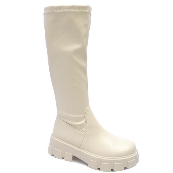 PLAIN LEG HEEL BOOTS 12 PAIRS