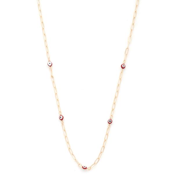 Evil Eye Station Necklace