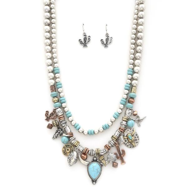 Western Charm Beaded Necklace