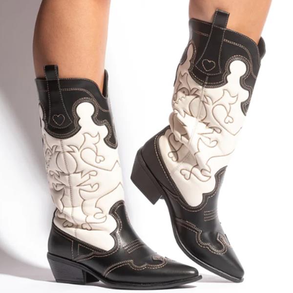 Short Cowboy Boot With Designs (12 Pairs)