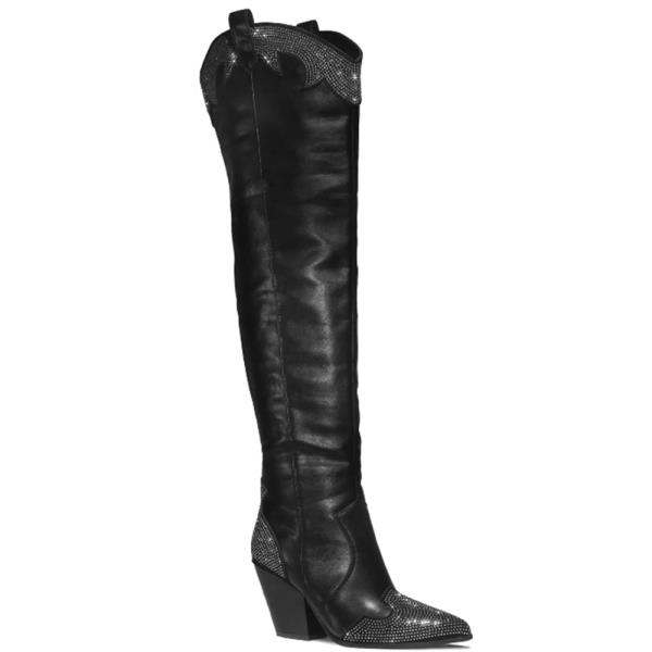 Over Knee Rhinestone Cowboy Boot (12 Pairs)