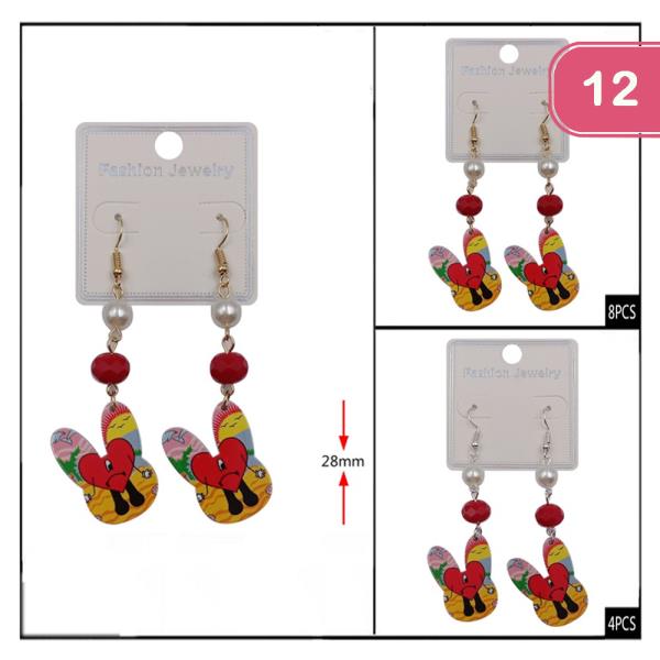 Bunny Heart Earring (12 Units)