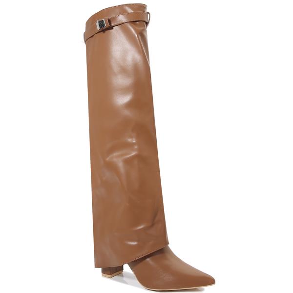 FASHION OVERLAP HEEL BOOTS 12 PAIRS