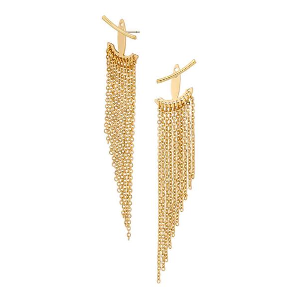 Chain Front to Back Post Earring