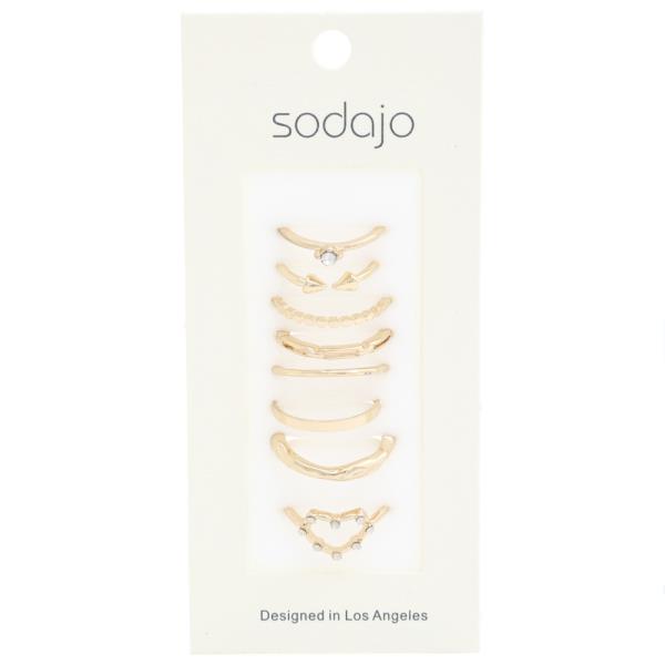 SODAJO Metal Assorted Ring Set
