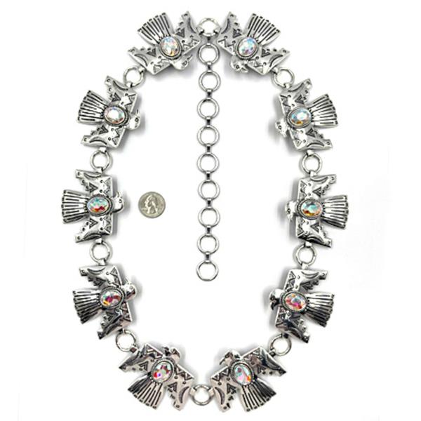 Western Style Bird Metal Chain Belt LXL Size