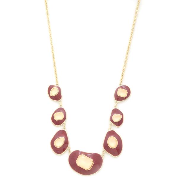 Organic Shape Link Necklace