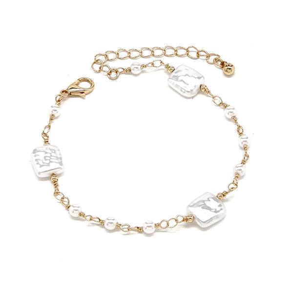 Square Pearl Bracelet