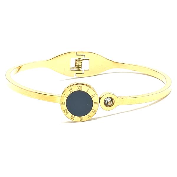 Gothic Stainless Steel Hinge Bracelet