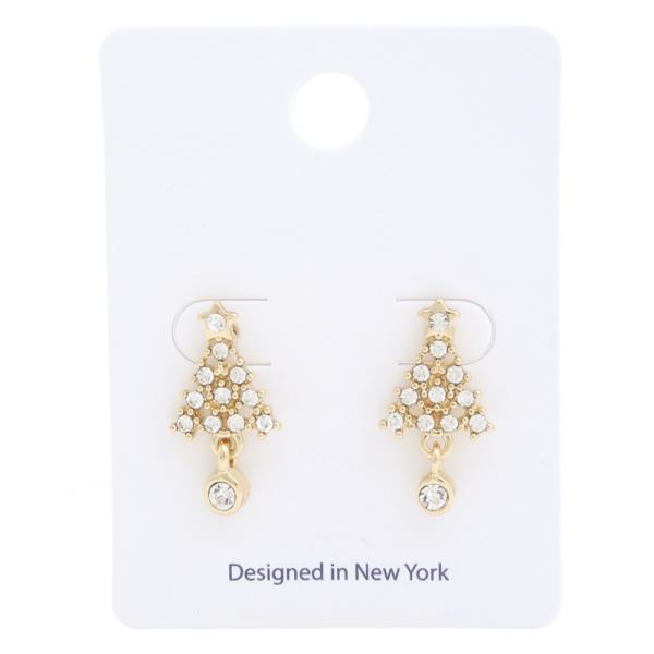 CHRISTMAS TREE DANGLE EARRING