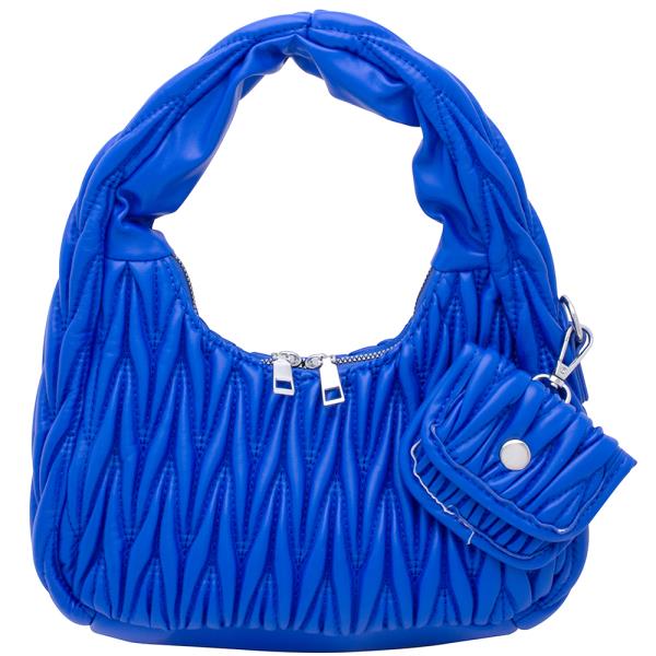 2IN1 Texture Handle Shoulder Bag Coin Pouch Set