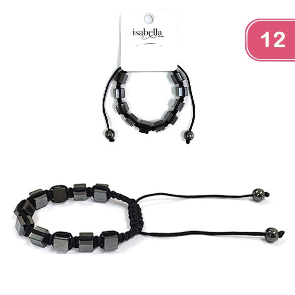 Flat Bead Bracelet (12 Units)