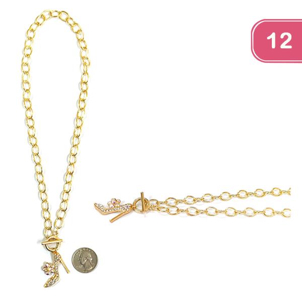 Rhinestone Heel Choker (12 Units)